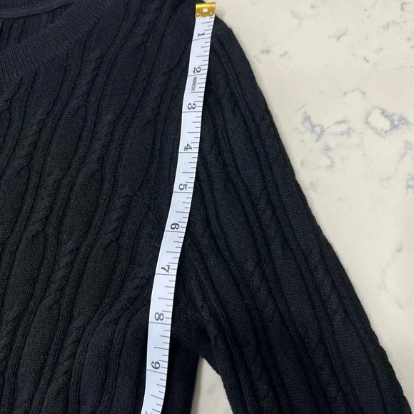 Banana Republic Black Cable Knit Sweater - Picture 5 of 8